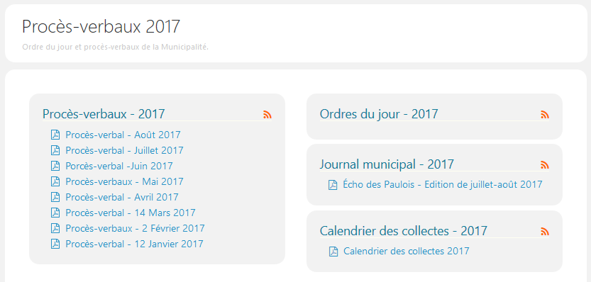 Documents PDF - collection