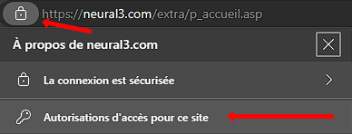 Autorisation avec Microsoft Edge